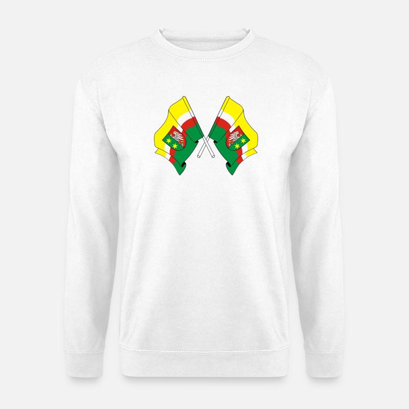Two flags Lubusz - Unisex Sweatshirt - white