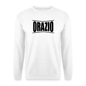 Orazio t-shirt t-shirt name gift idea - Unisex Sweatshirt - white - Front