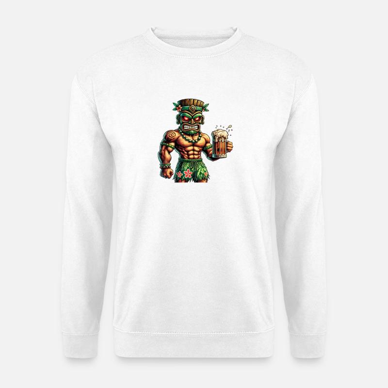 Tiki Culture Design - Unisex Pullover - Weiß