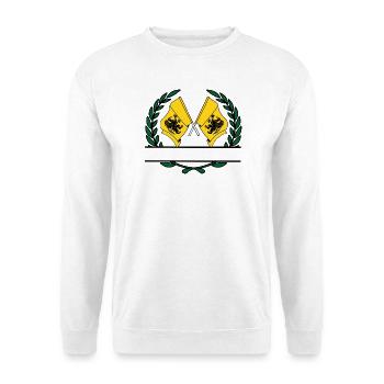 Fahnen Pommersche Lorbeerkranz Banner - Unisex Pullover - Weiß - Vorne