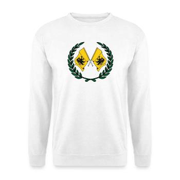Flags Pomeranian laurel wreath - Unisex Sweatshirt - white - Front