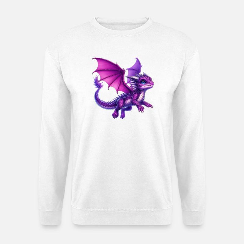 Drache - Unisex Pullover - Weiß