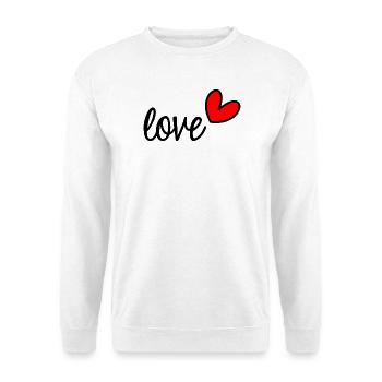 ICH LIEBE DICH. LIEBE. PAAR. GERADE VERHEIRATET. Junggesellinnenabschied - Unisex Pullover - Weiß - Vorne