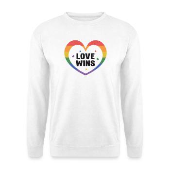LGBTQ Pride Month - Love Wins - Unisex Sweatshirt - white - Front