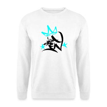 Graffiti Tag JGA Crew King 01 2C - Unisex Pullover - Weiß - Vorne
