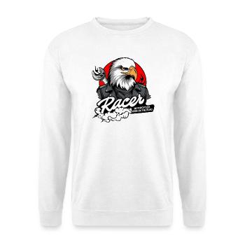 BIKER EAGLE - Sweat-shirt Unisexe - blanc - Devant
