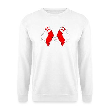 Two flags of the province of Utrecht - Unisex Sweatshirt - white - Front