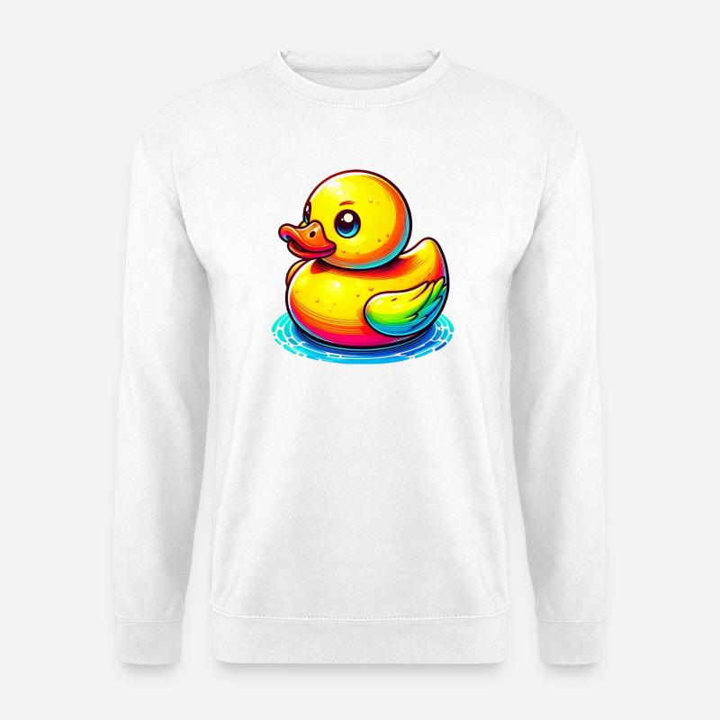 Entenküken Ente Ente - Unisex Pullover - Weiß