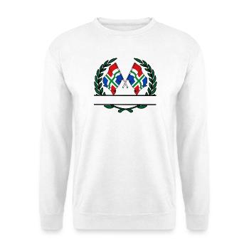 Flaggen Provinz Groningen Lorbeerkranz Banner - Unisex Pullover - Weiß - Vorne
