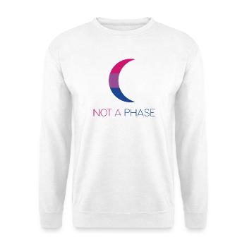 LGBTQ Pride Month - Not a Phase - Bisexual - Unisex Sweatshirt - white - Front
