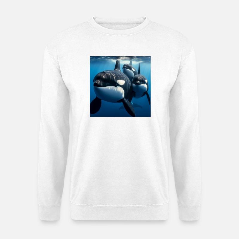 Orcas - Unisex Pullover - Weiß