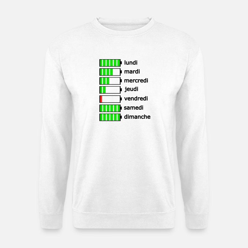 Wochentage - Unisex Pullover - Weiß