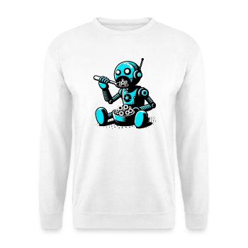Martian Extraterrestrial Alien Robot - Unisex Sweatshirt - white - Front