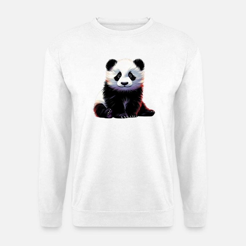Panda - Unisex Pullover - Weiß