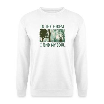 Im Wald finde ich meine Seele - Unisex Pullover - Weiß - Vorne