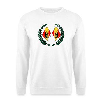 Drapeaux, province de Berne, Suisse, couronne de laurier - Sweat-shirt Unisexe - blanc - Devant