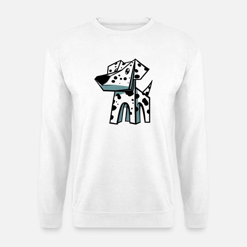 Dalmatiner Hund - Unisex Pullover - Weiß