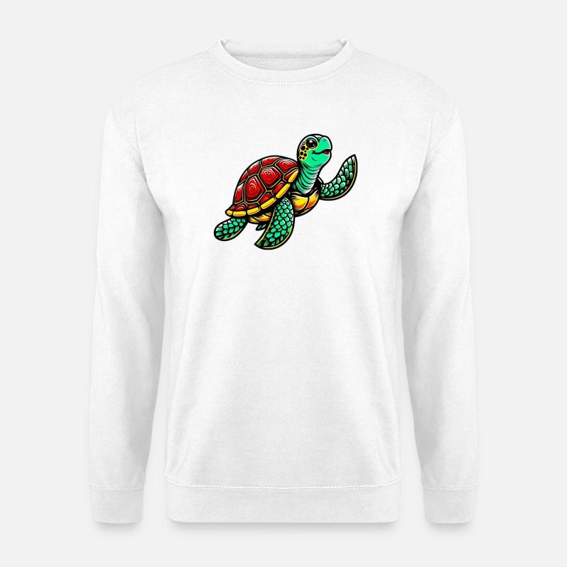 Schildkröte - Unisex Pullover - Weiß