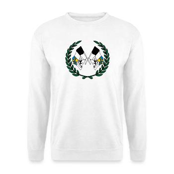 Drapeaux des Grisons Suisse couronne de laurier - Sweat-shirt Unisexe - blanc - Devant