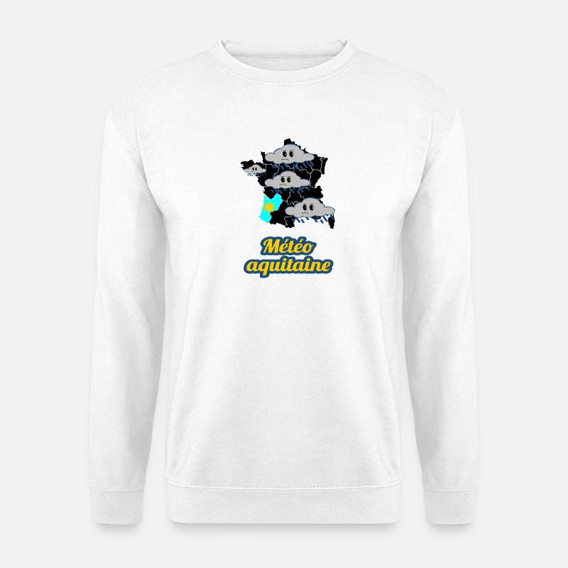 Aquitaine Wetter - Unisex Pullover - Weiß