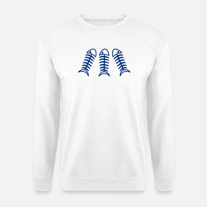 SARDINE. FISCH. APRILSCHERZ. OSTERN. MEER - Unisex Pullover - Weiß