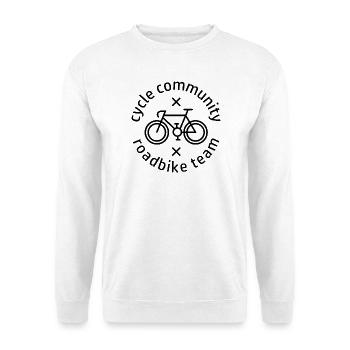 Fahrrad Rennrad Tour Logo Mannschaft Gravel Icon - Unisex Pullover - Weiß - Vorne