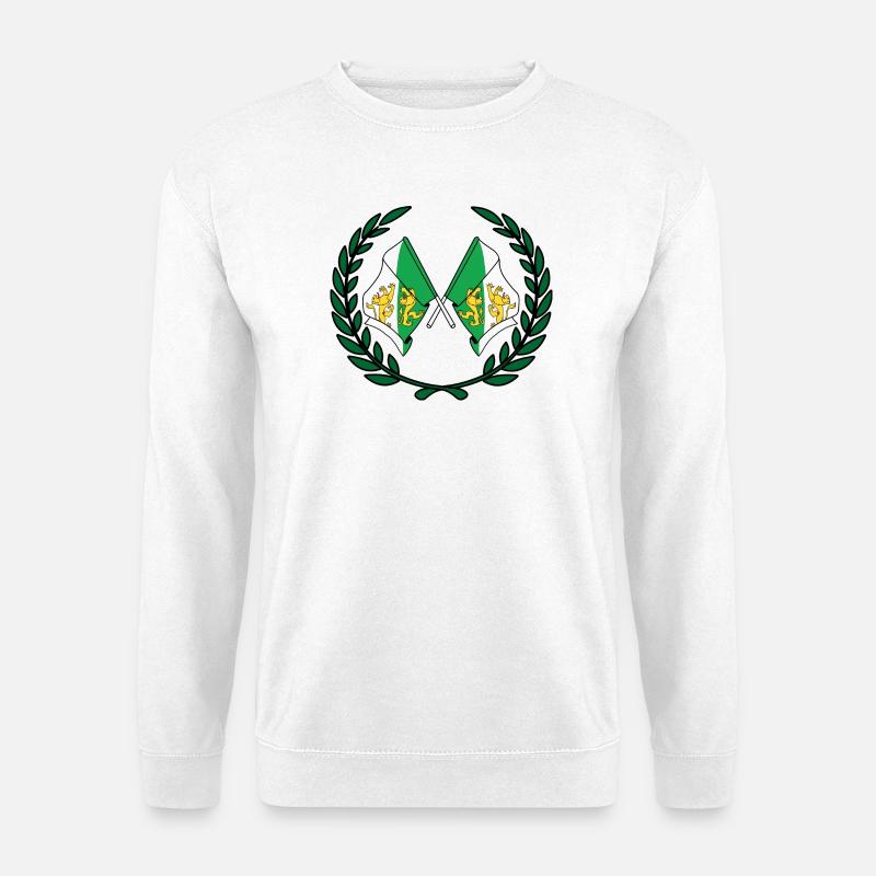 Fahnen Grafschaft Thurgau Schweiz Lorbeerkranz - Unisex Pullover - Weiß