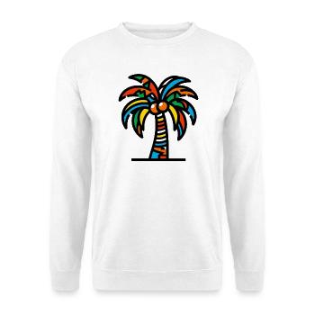 Palme - Unisex Pullover - Weiß - Vorne