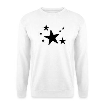 Star group monochrome - Unisex Sweatshirt - white - Front