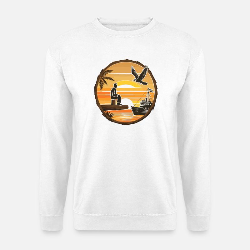 Karibik Landschaft - Unisex Pullover - Weiß