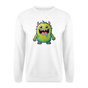 Niedliches Kinder Cartoon Monster - Unisex Pullover - Weiß - Vorne
