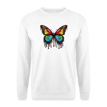 Schmetterling - Unisex Pullover - Weiß - Vorne