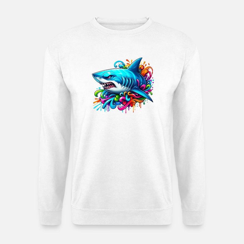 Shark - Unisex Sweatshirt - white