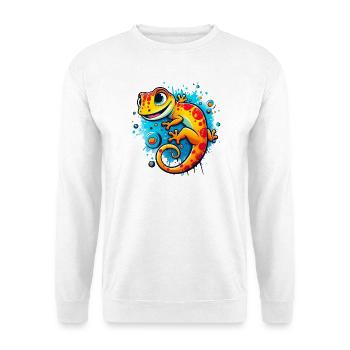 Gecko - Sweat-shirt Unisexe - blanc - Devant
