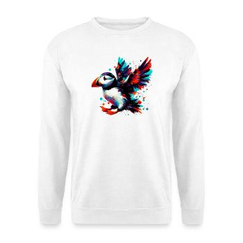 Papageitaucher - Unisex Pullover - Weiß - Vorne