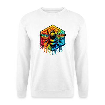 Biene - Unisex Pullover - Weiß - Vorne