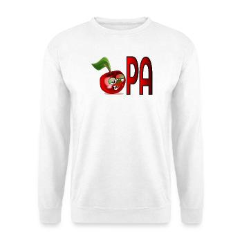 Schriftzug OPA - Großvater - Großpapa Rentner - Unisex Pullover - Weiß - Vorne