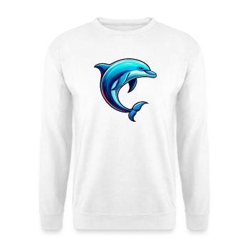 Dauphin - Sweat-shirt Unisexe - blanc - Devant
