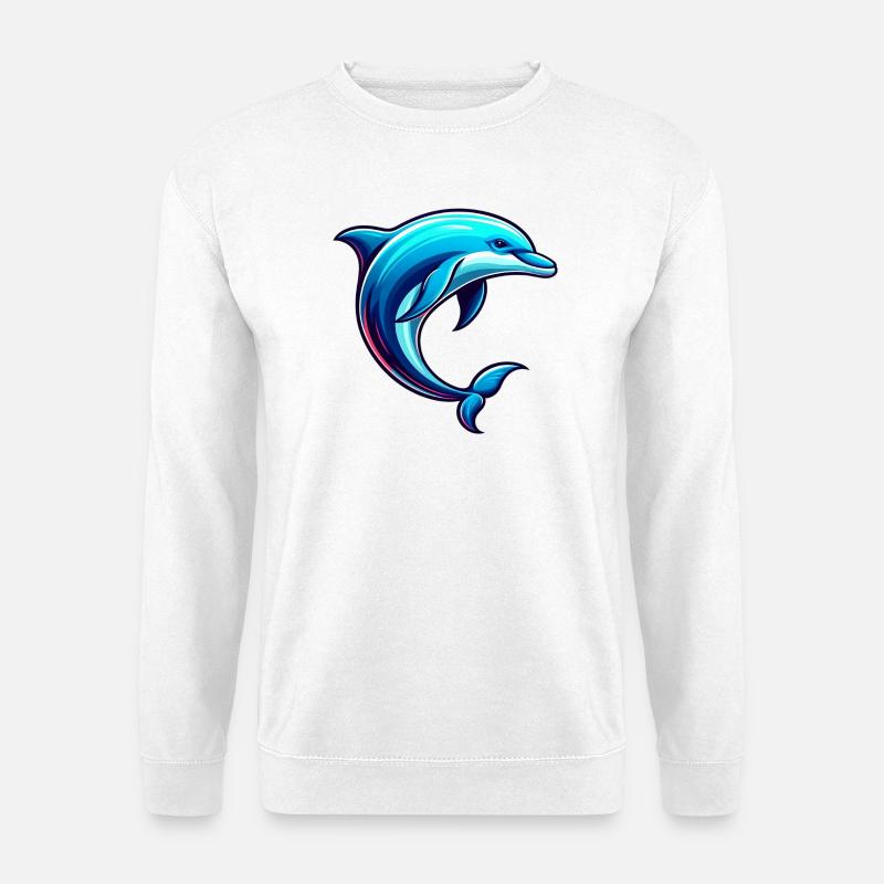 Dolphin - Unisex Sweatshirt - white