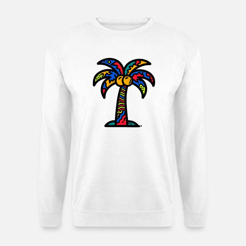 Palm tree - Unisex Sweatshirt - white