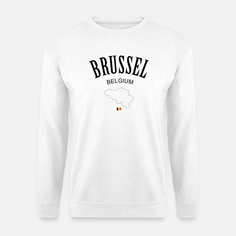 Emblème vertical du drapeau tricolore - Sweat-shirt Unisexe - blanc