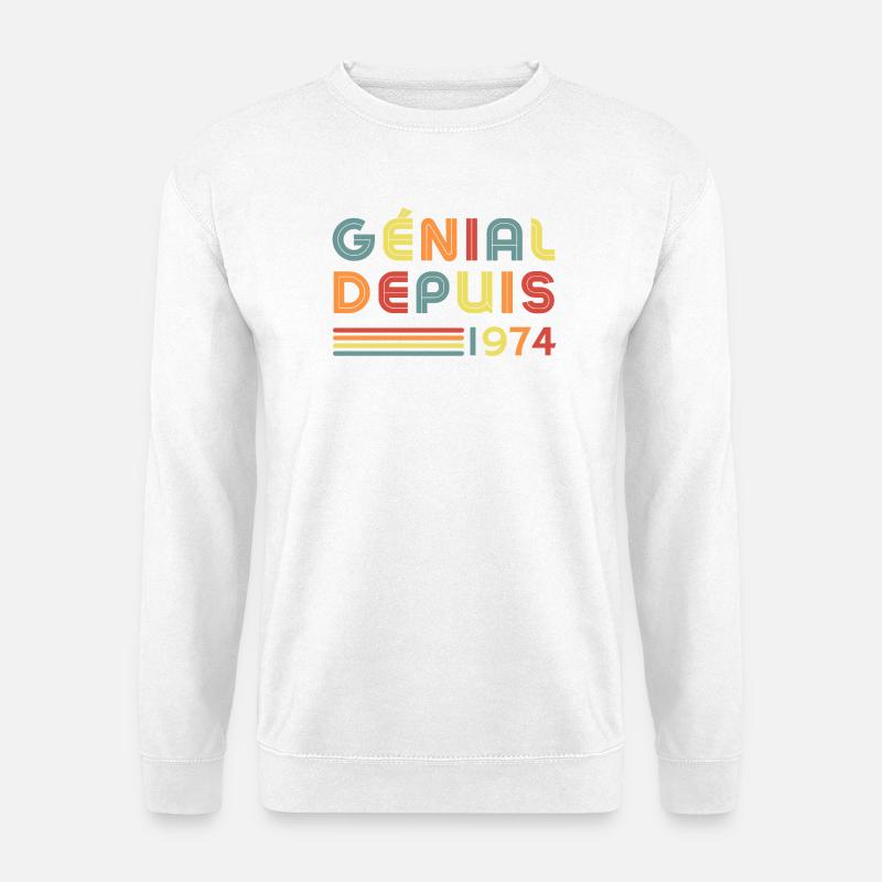 Awesome Since 1974 - Unisex Sweatshirt - white