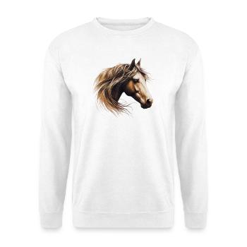 Cheval - Sweat-shirt Unisexe - blanc - Devant