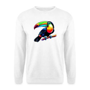 Toucan - Sweat-shirt Unisexe - blanc - Devant