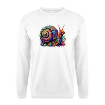 Escargot - Sweat-shirt Unisexe - blanc - Devant