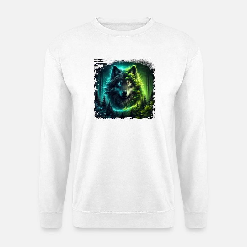 Wolf - Unisex Sweatshirt - white