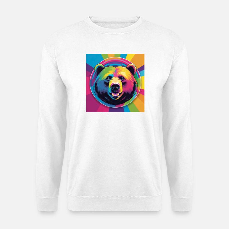 Rainbow Bear - Unisex Pullover - Weiß
