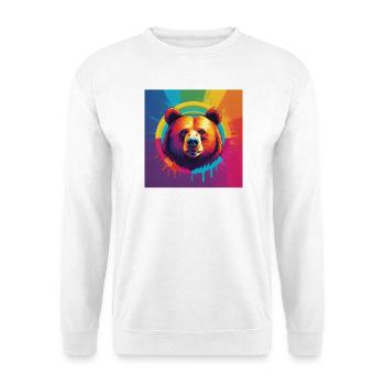 Pride Bear - Unisex Pullover - Weiß - Vorne