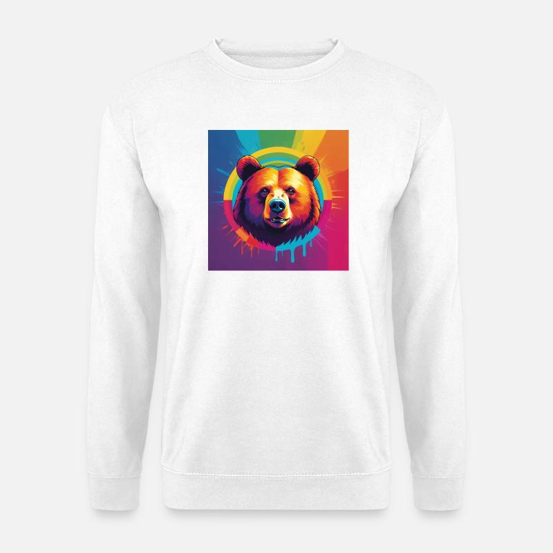 Pride Bear - Unisex Sweatshirt - white