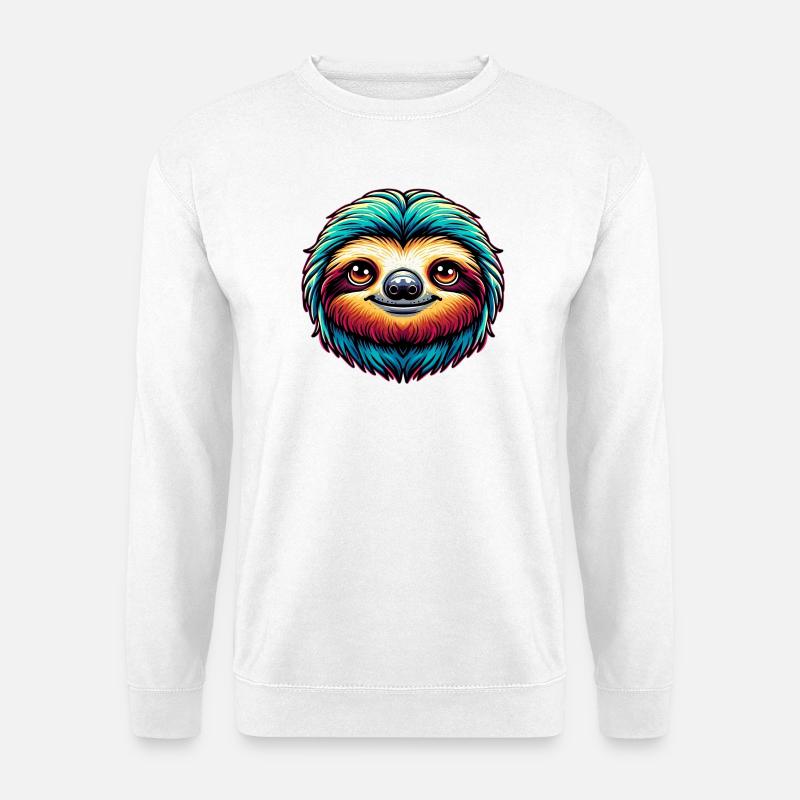 Faultier - Unisex Pullover - Weiß